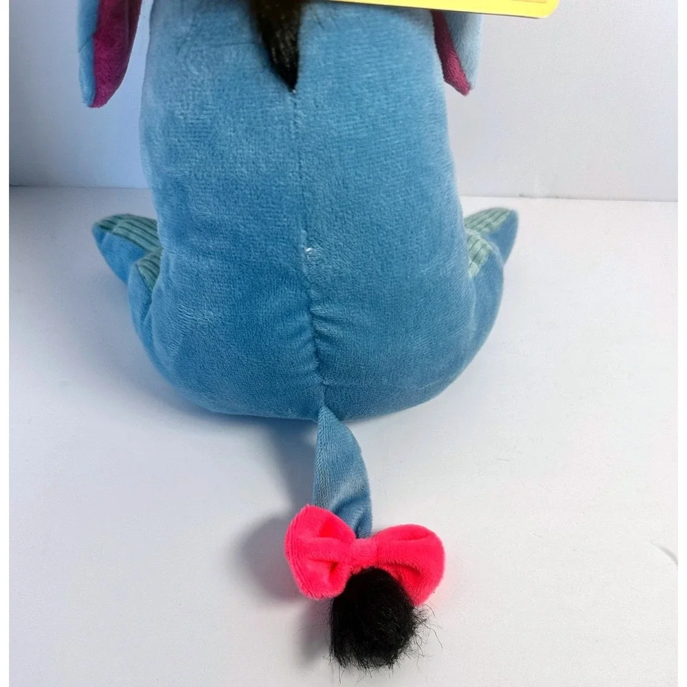 Disney Eeyore Plush Dog Toy Small Blue New Winnie the Pooh Corduroy Pet Squeaker